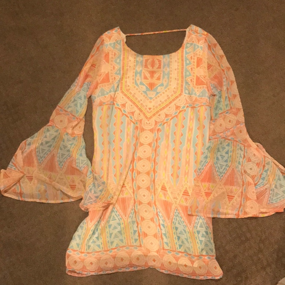 Pink Owl Multi-Color Shift Dress - Size S